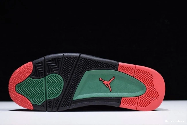 MaikeSneakers Air 4 Jordan GUCC Green-Varsity NRG Red Gorge AQ3816-063 Black 0803